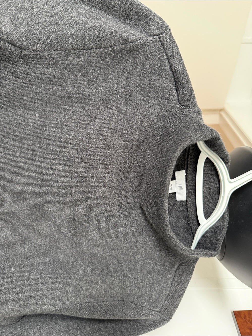 J JILL Supersoft Charcoal Gray Mock Neck Sweater